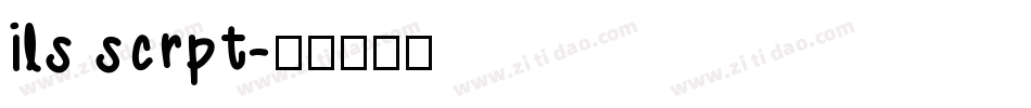 ils scrpt字体转换